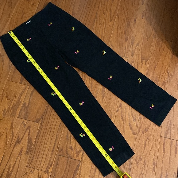 Bellepointe black velvet pants with shoes design.M - Picture 9 of 11